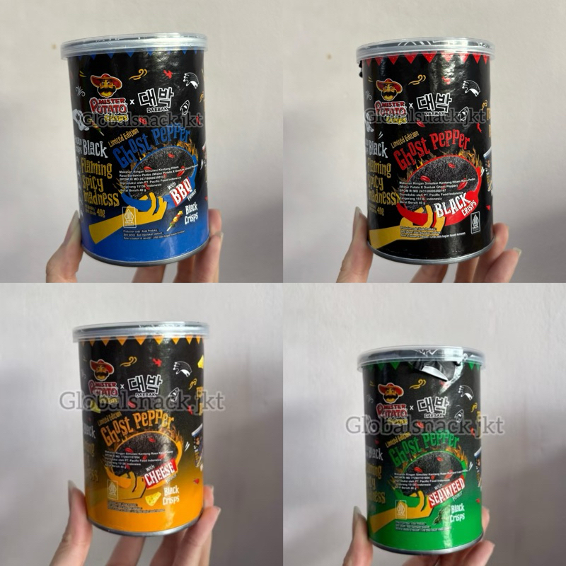 

MISTER POTATO DAEBAK CHIPS GHOST PEPPER ORIGINAL / SEAWEED
