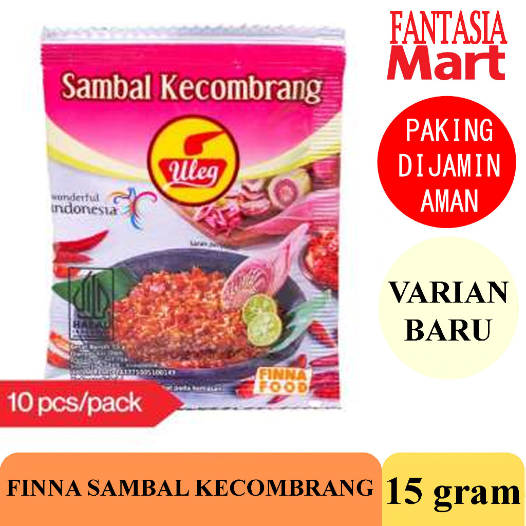 

FINNA SAMBAL KECOMBRANG 15 GRAM PACK ISI 10 SACHET FANTASIA DENGAN PAKING AMAN