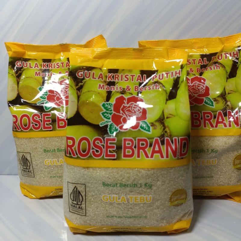 

Rose Brand Gula Pasir 1 kg (paket 3 pcs )
