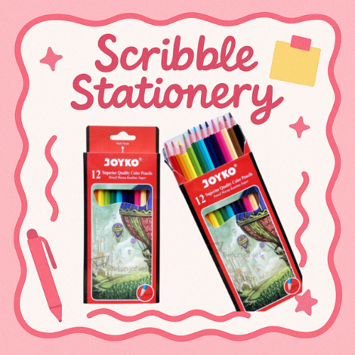 

Pensil Warna Joyko 12 Warna Model Panjang CP-100