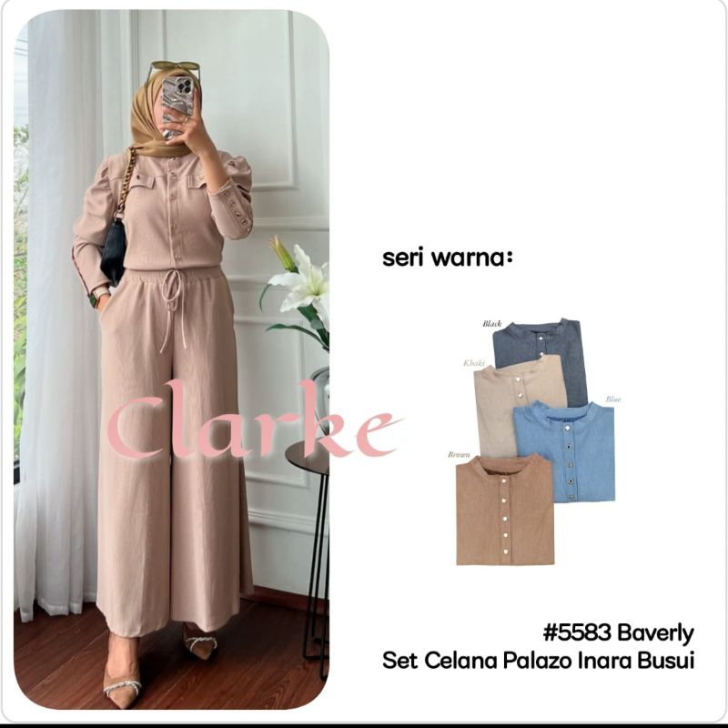 set celana palazzo by clarke