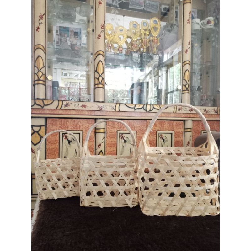 tas keranjang bambu/anyaman bambu