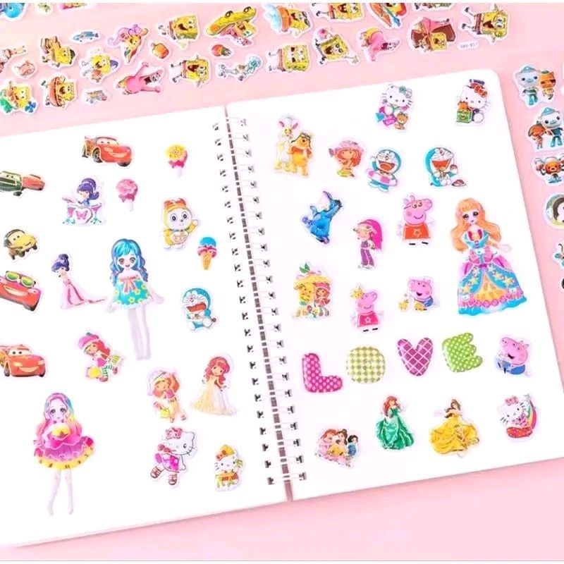 

J( J16 ) STIKER KARAKTER KARTUN TIMBUL /STICKER MOTIF LUCU / DEKORASI