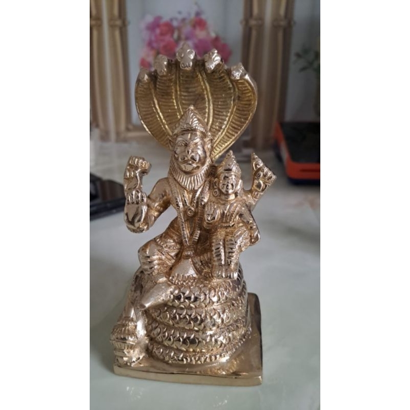 Arca Sri Narasimha Nrsimha Solid Logam India