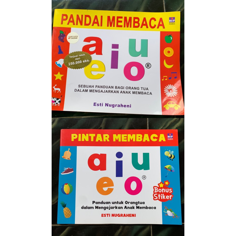 buku belajar membaca /pintar membaca aiueo/pandai membaca aiueo