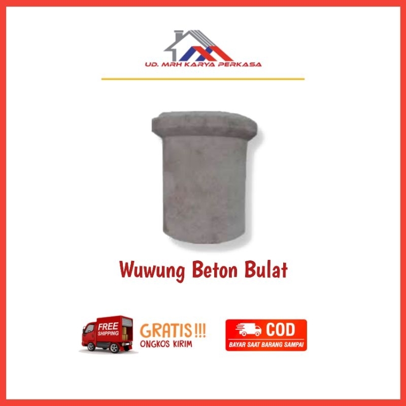 Wuwung Beton Bulat | COD dan Gratis Ongkir S&K