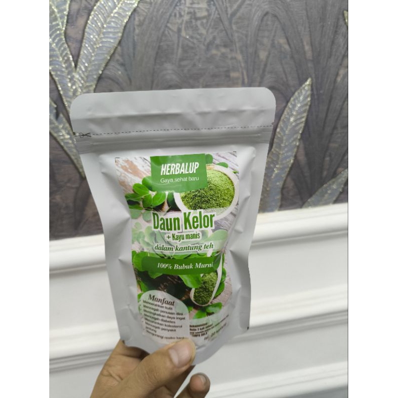 

teh daun kelor herbal alami