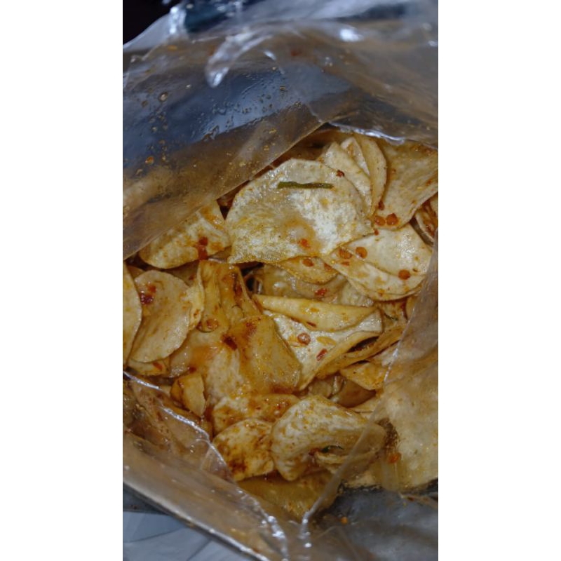 

keripik talas pedas gurih500g