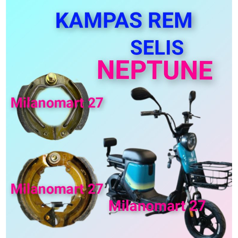 kampas rem Selis neptune kampas rem sepeda listrik Selis NEPTUNE