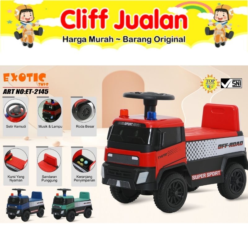 CLIFF JUALAN MOBIL MOBILAN ANAK RIDE ON EXOTIC ET 2145 ( MOBIL PEMADAM )