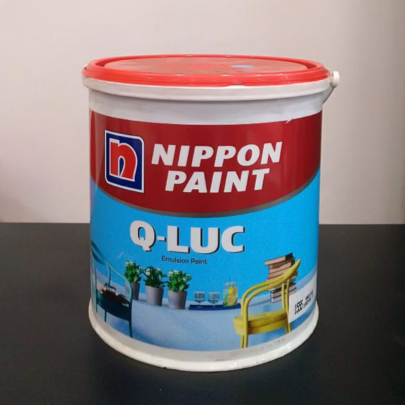 Cat Tembok QLUC 5kg Nippon Paint Kemasan 5kg / Q-LUC / Q LUC / 4.5Kg / Cat Murah Warna Stone Grey