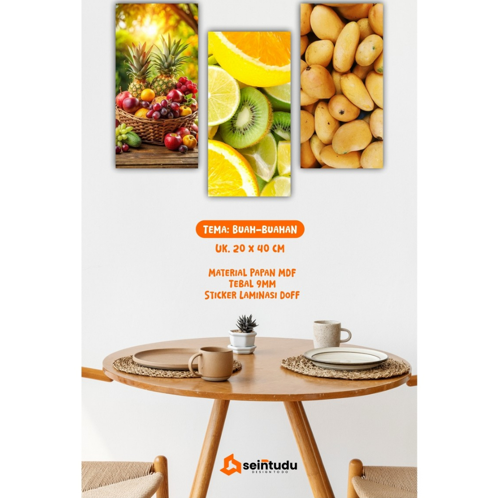 Hiasan Dinding Tema Buah buahan