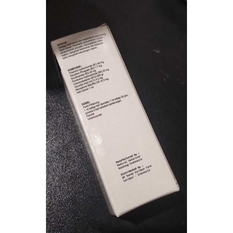 Vitamin Metabolisme Ascorbol Ayam Tarung