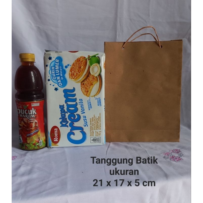 

(ISO 50PCS)PAPER BAG/TAS KERTAS/TAS SOVENIR UKURAN TANGGUNG POLOS