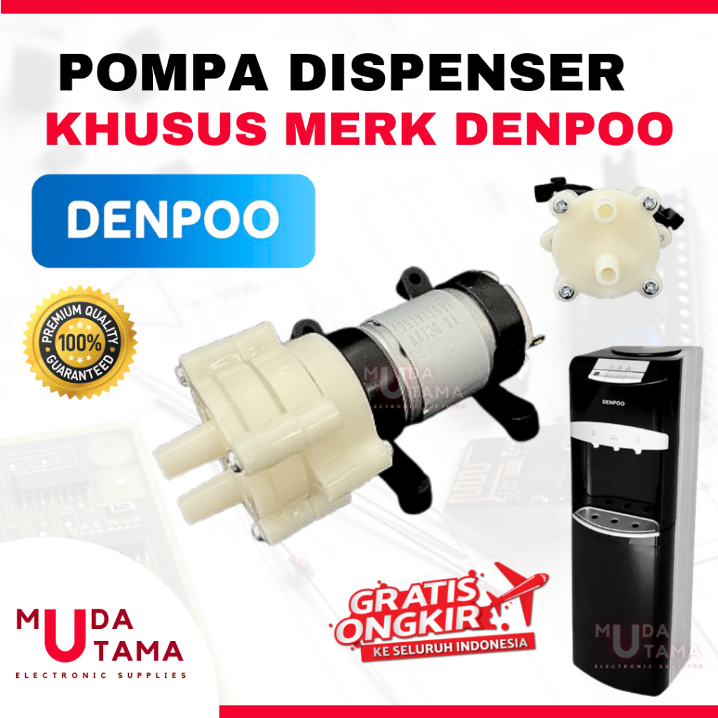 DINAMO POMPA DISPENSER DENPOO GALON BAWAH 12 Volt | MOTOR DISPENSER GALON BAWAH DENPOO | POMPA DISPE