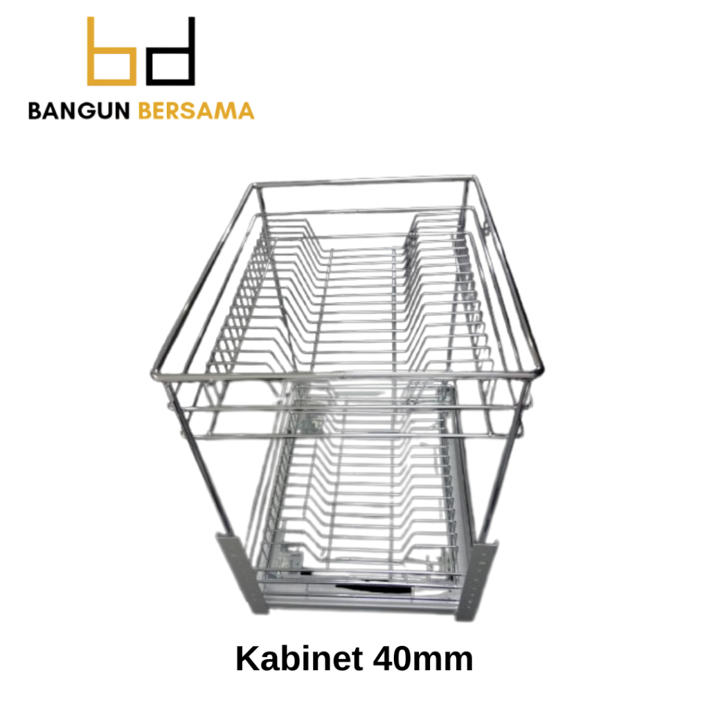 Rak Piring 2 Susun Chrome Rak Piring 2 Susun Kabinet 40cm