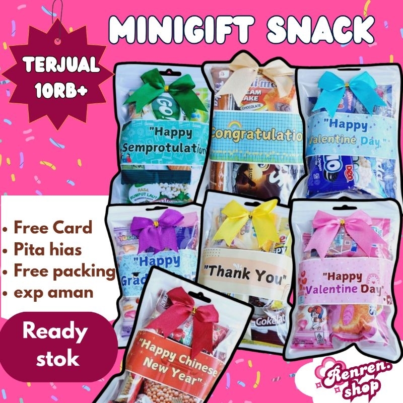 

Mini Gift Snack / Mini Gift / Hampers Snack / Snack Ultah / Freebie Snack