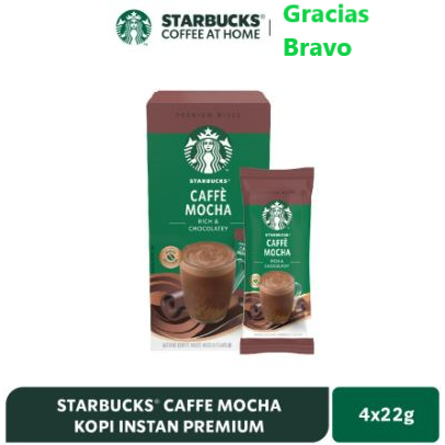 

Starbucks Instant Coffee Mix - Minuman Kopi Instan Premium Sachet : CAFFE MOCHA / CARAMEL LATTE / CAPPUCCINO Sachet @23gr - Instan Drink Import - Caramel Latte
