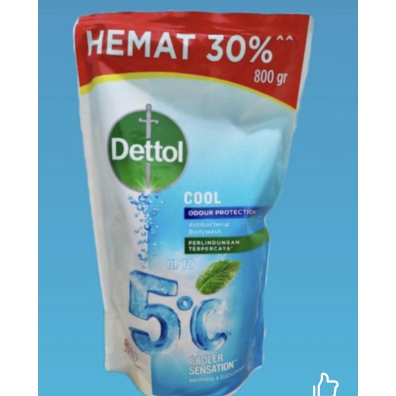 Dettol body wash Sabun Cair Cool 800 ml