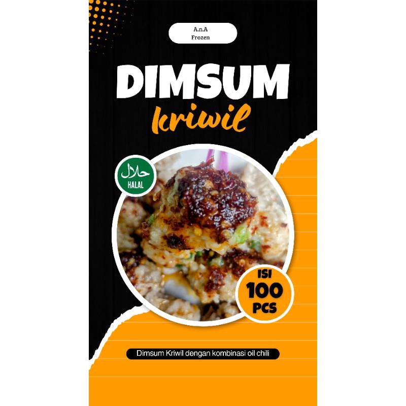 

Dimsum Kriwil oil chili isi 100pcs (Frozen)