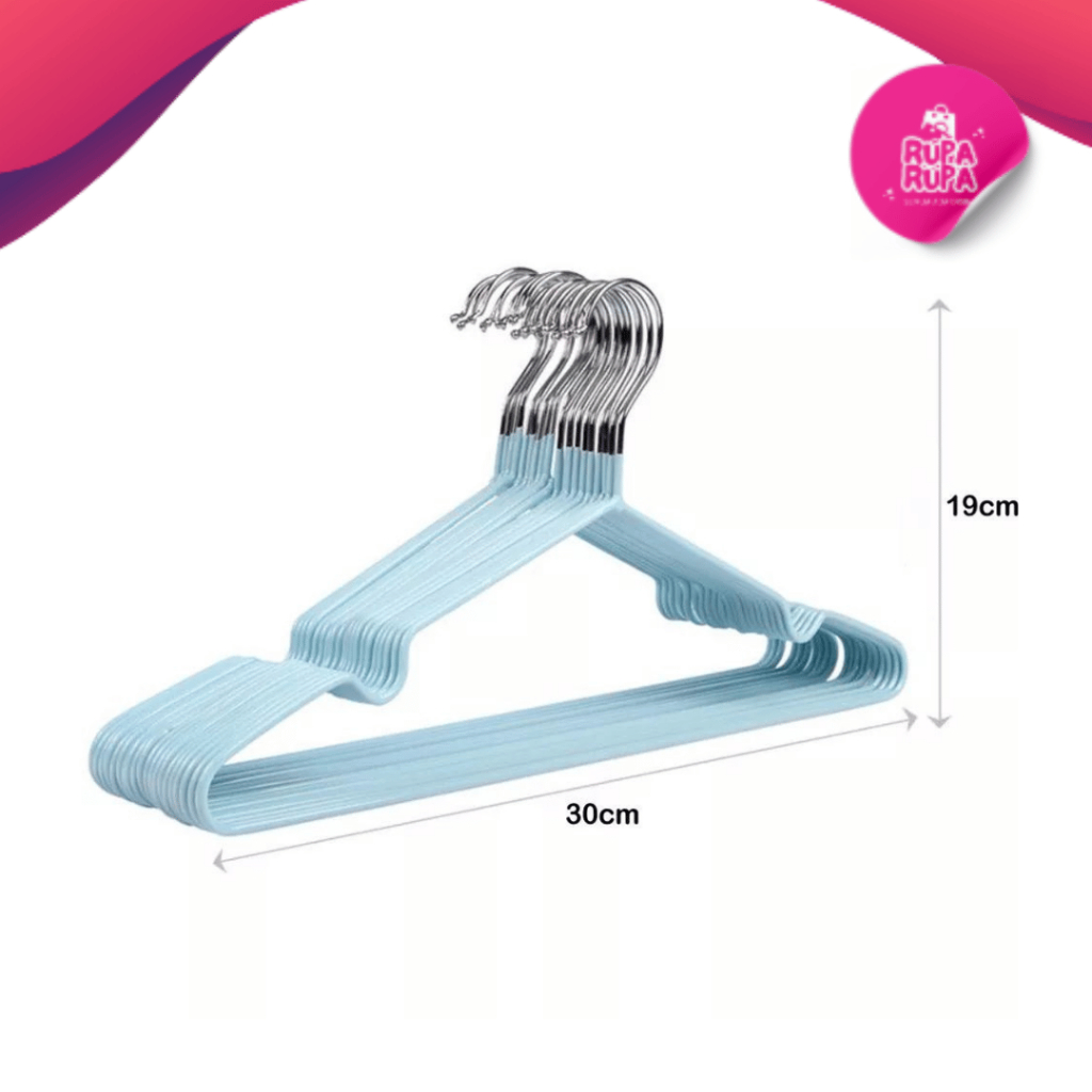 Hanger Baju Isi 1 Lusin / Hanger Baju Dewasa Stainless Tebal