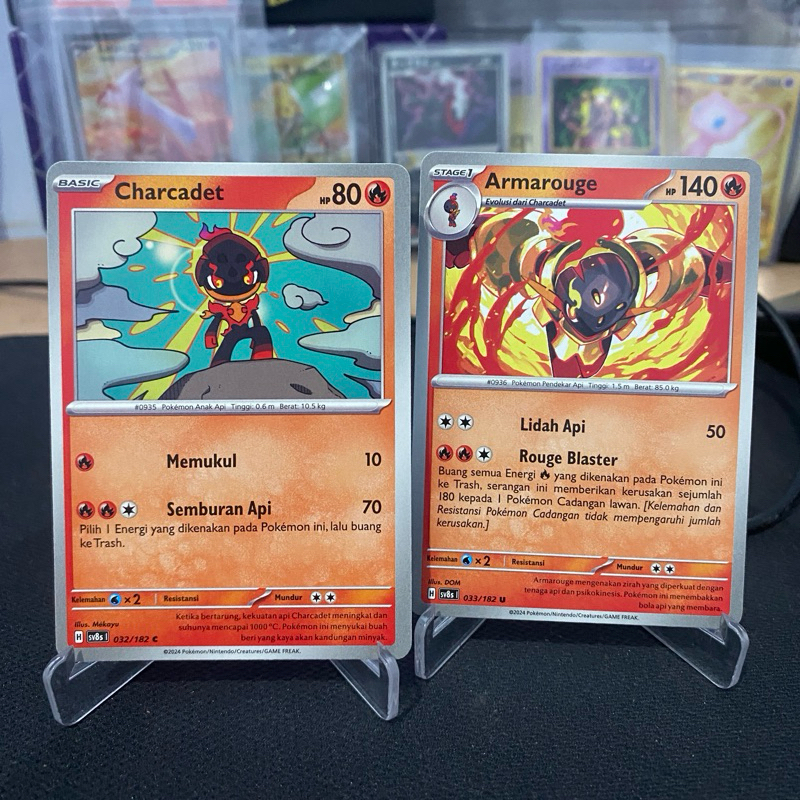 Set Evoline Charcadet • Armarouge TCG Pokemon Indonesia