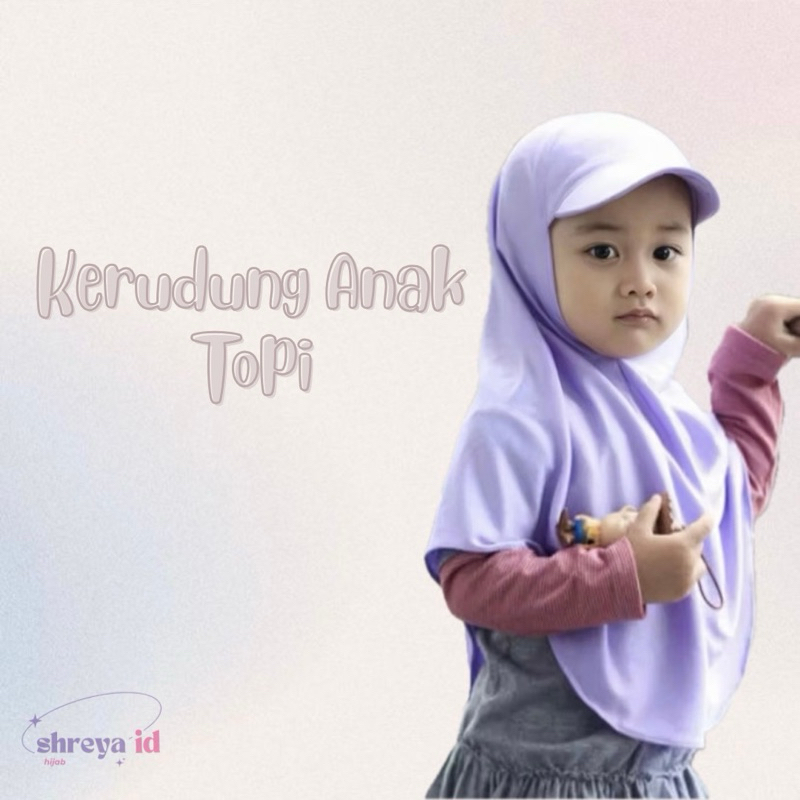 Kerudung Anak Topi | Kerudung Sporty Anak