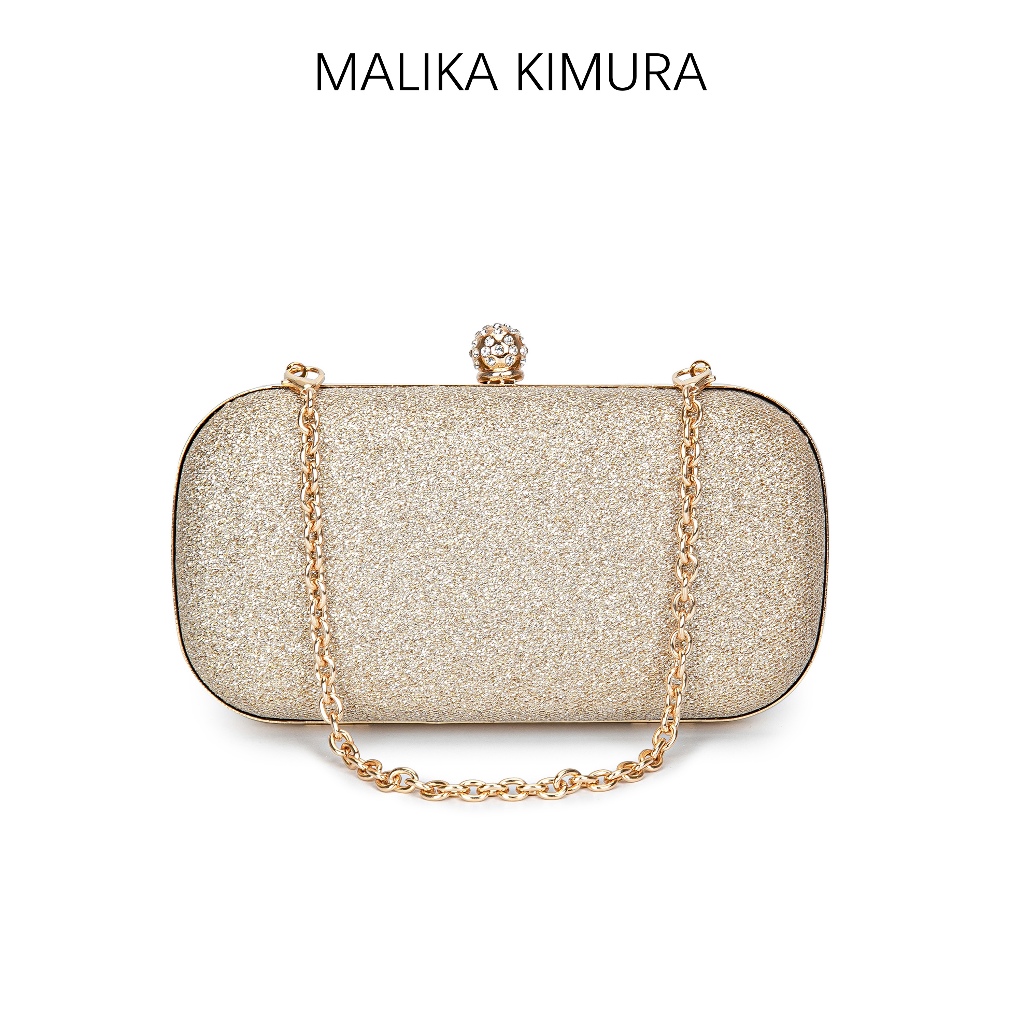 MALIKA KIMURA - Clutch Party Bag Evening Dress Bag Tas Rantai Pesta Wanita Tas Cantik Kondangan Eleg