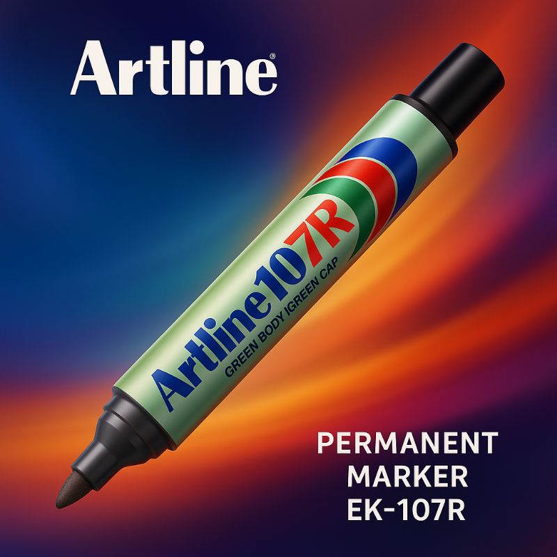 

Spidol Permanen Artline 107R - Ujung Nib 1.5mm 1 Pcs | Tinta Tahan Air & Cepat Kering