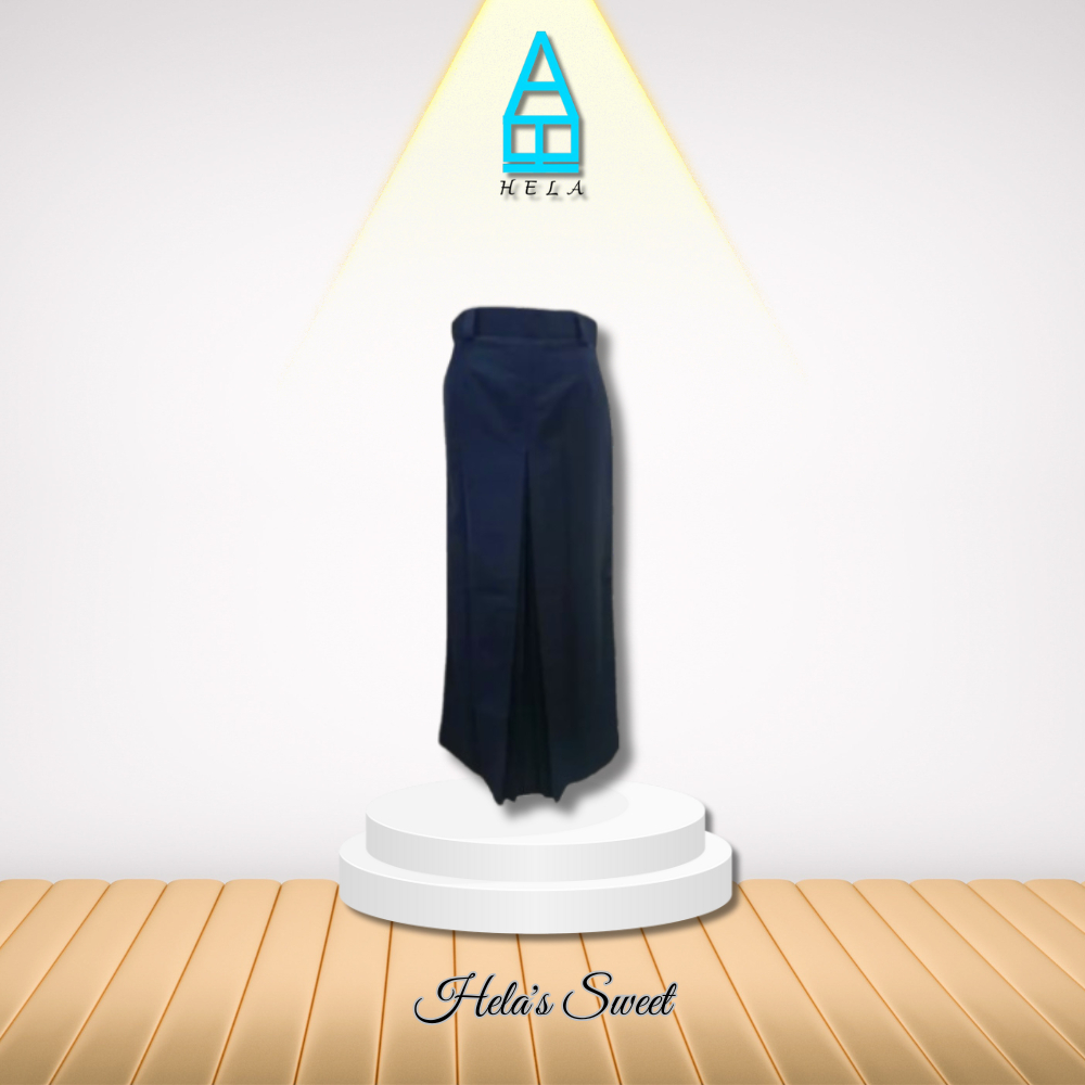 ROK SPAN PANJANG BELAH 1 DEPAN BIRU TUA SMA/SMK/SMP SERAGAM SEKOLAH/KERJA TERMURAH