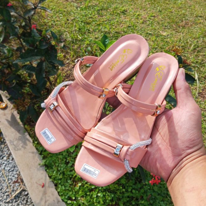 Sandal Ring Sandal Anak Perempuan Hak Jinjit Hels Natal Terbaru 2026 Pesta Amak Sandal Anak Peremuan
