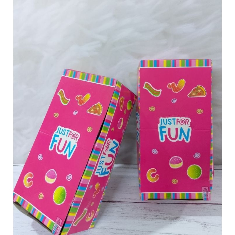 

JELLY Just For Fun Virall isi 12 Pcs @168gram enak varian rasa mix & Karakter Lucu