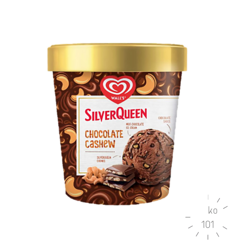 

Walls Selection Silverqueen Oreo/Es Krim Cokelat Cashew 410 ml