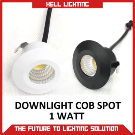Lampu Downlight LED Mini 1W Spotlight COB Lemari Spot Mata 1 W Watt