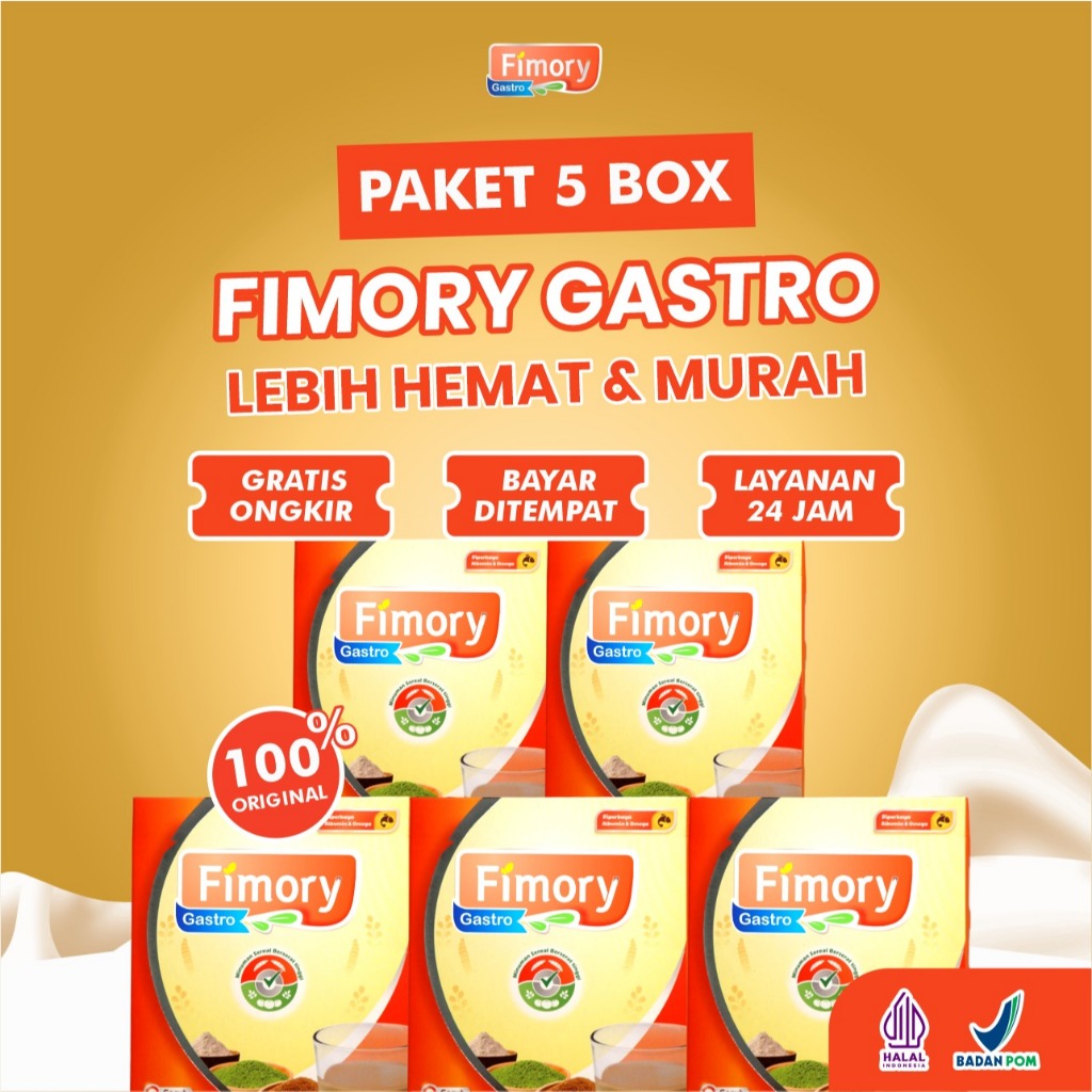 

PAKET 5 FIMORY Sereal Umbi Garut Atasi Asam Lambung Rasa Enak