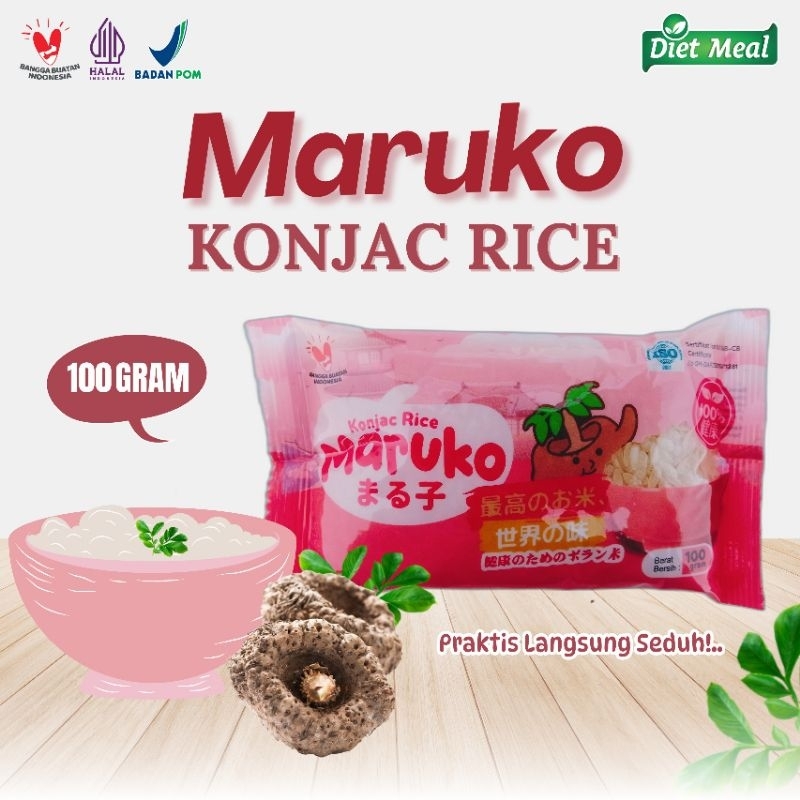 

Beras PORANG shirataki MARUKO berat 100 gram