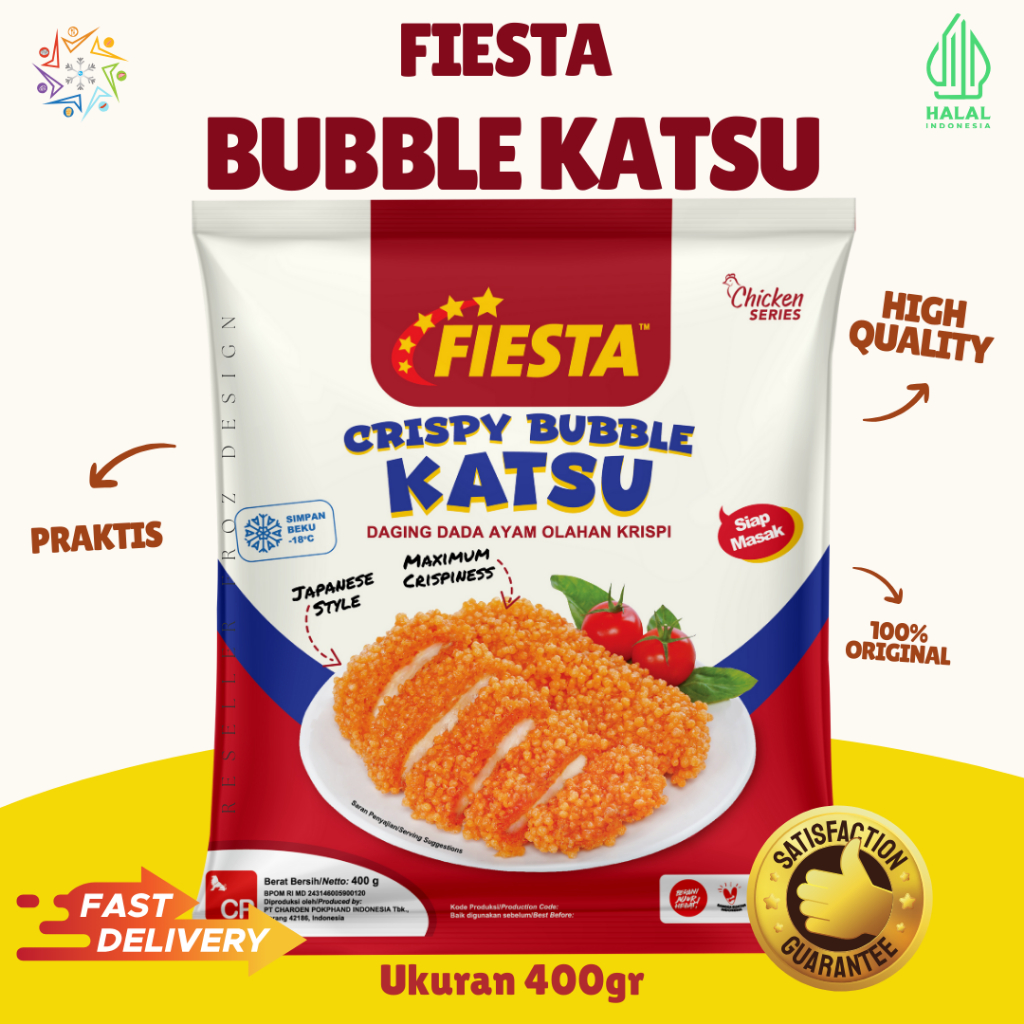 

FIESTA CRISPY BUBBLE KATSU 400GR | FIESTA AYAM KATSU | KATSU JEPANG KRISPY