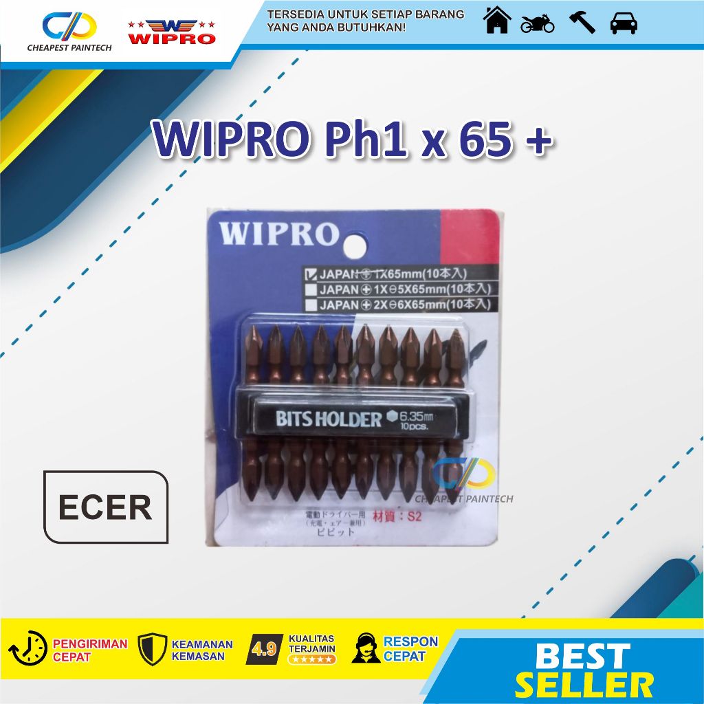 [ 1 PCS] WIPRO MATA OBENG PH1 X 65 MM