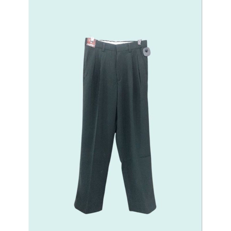 celana panjang formal hijau tua mustevans 28 - 38