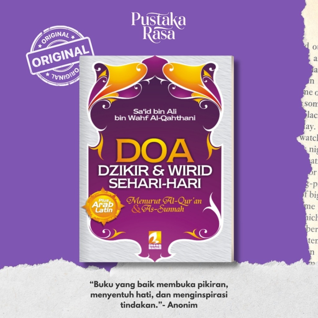 PUSTAKA RASA - Buku Doa Dzikir Dan Wirid Sehari - Hari Dilengkapi Transliterasi Latin Soft Cover IK