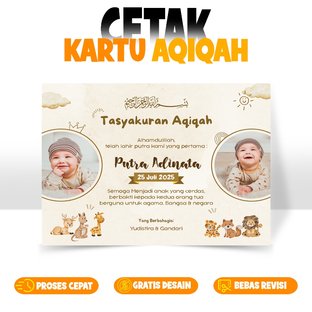

KARTU AQIQAH - STIKER TEDAK SITEN - STIKER ACARA - LABEL AQIQAH - STIKER AKIKAH - BUKAN STIKER