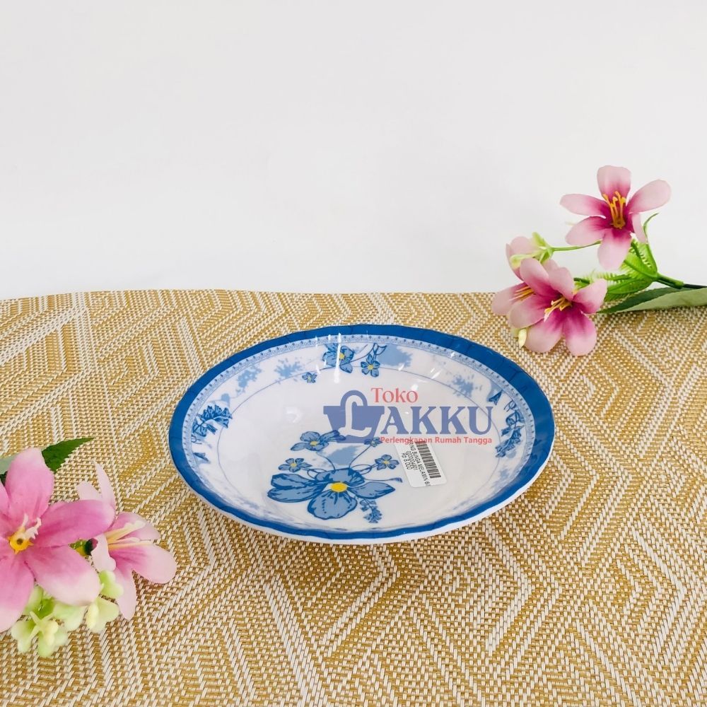 Piring Kecil Melamin 6 Inch - Piring Motif Bunga - Piring Ceper - Piring Saji Kecil