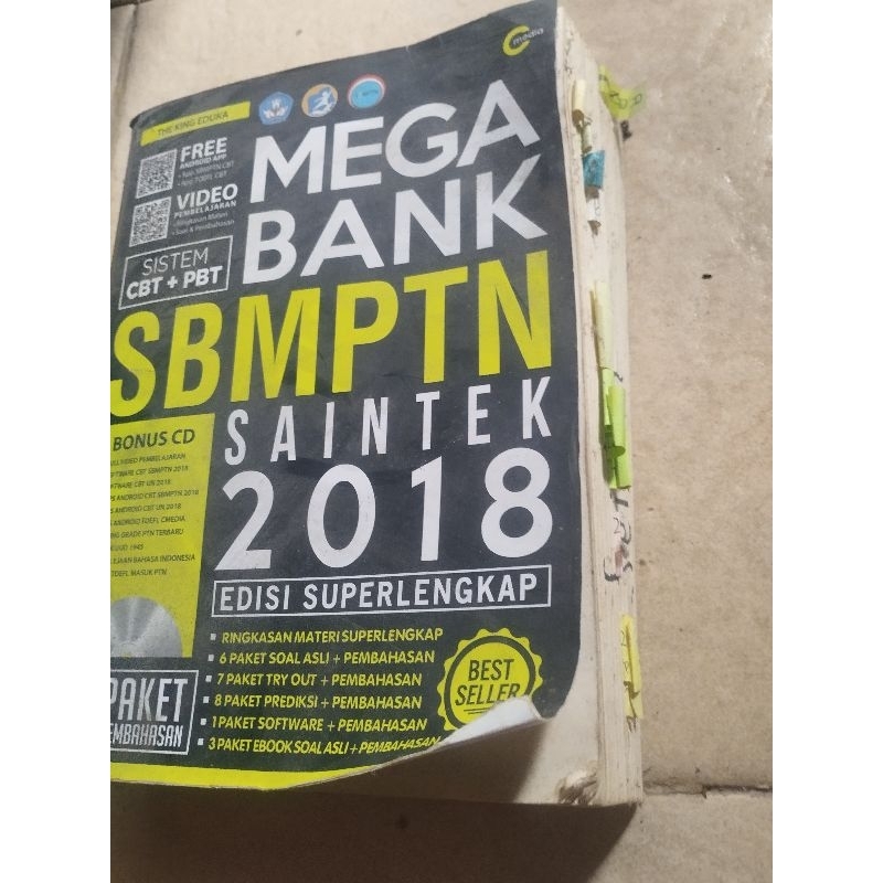 Buku bekas Mega Bank SBMPTN Saintek 2018 edisi Superlengkap