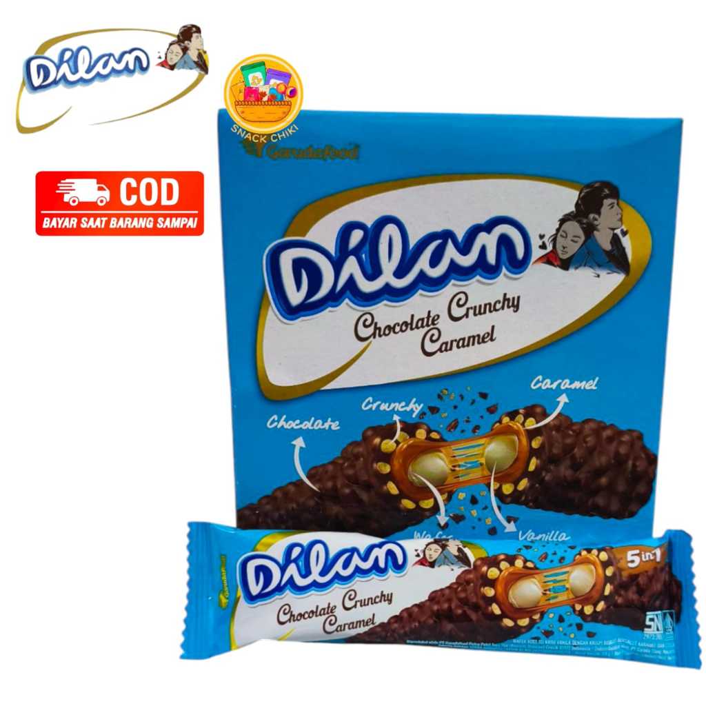 

DILANN CHOCOLATE CRUNCHY CARAMEL 5in1 1 box 12 pcs