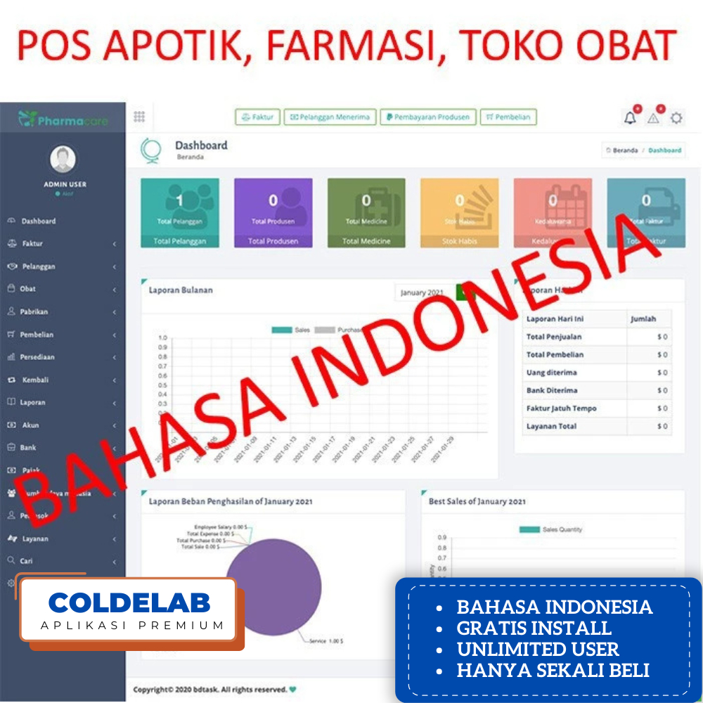 Software Aplikasi POS Apotik Farmasi Obat Lengkap Full PHP CI