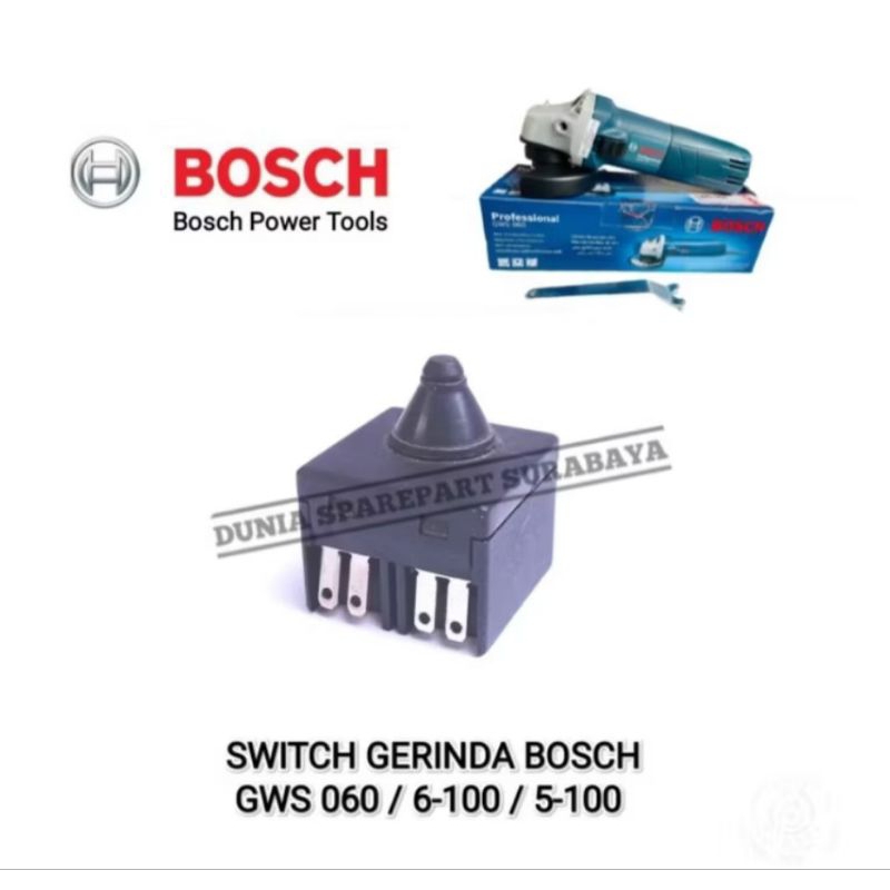 Switch Mesin Gerinda Bosch GWS 060 / 6-100 / 5-100 / Saklar Gurinda GWS060 / GWS6 100 / GWS5 100