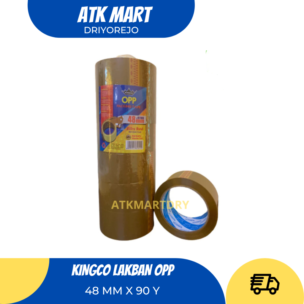 

KINGCO Lakban Bening Dan Coklat 2 Inc 48 mm x 90 Yard Isolasi Perekat Super Lengket