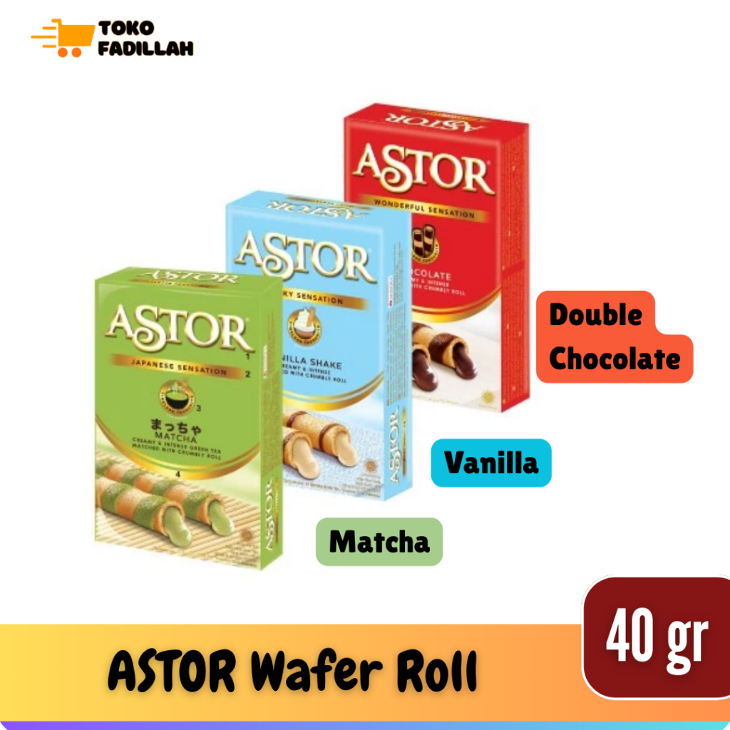 

ASTOR Wafer Stick 40 gr Cokelat / Matcha / Vanilla