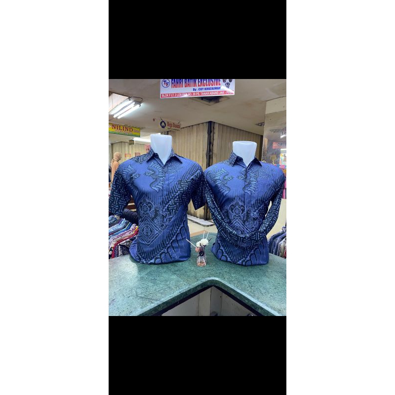 Batik premium cowok lengan panjang/pendek