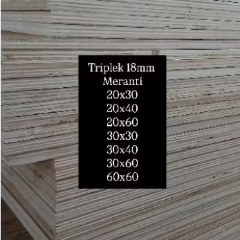 Triplek Custom 18mm meranti merah